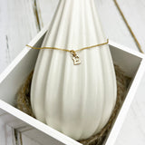 Initial Necklace Gold