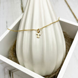 Initial Necklace Gold