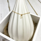 Initial Necklace Gold