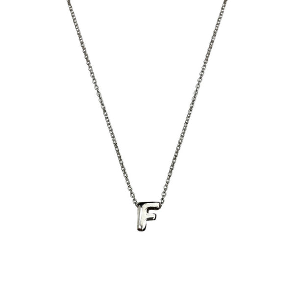 Initial Necklace Silver 30% off