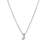 Initial Necklace Silver