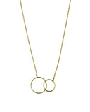 Interlocking Circle Necklace - Gold