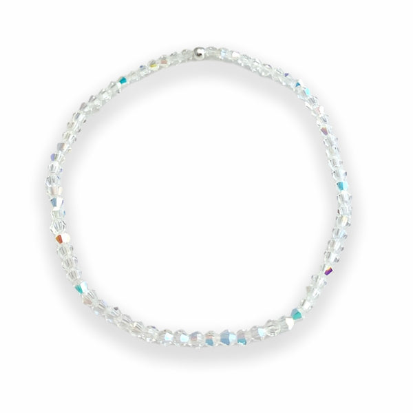 Itty-bitty Silver Swarovski Bracelet