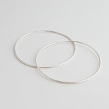 Large Hoops Silver