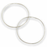 Large Hoops Silver