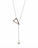 Lariat Necklace - Silver 40% off