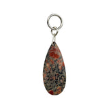 Leopard Skin Jasper Teardrop Charm