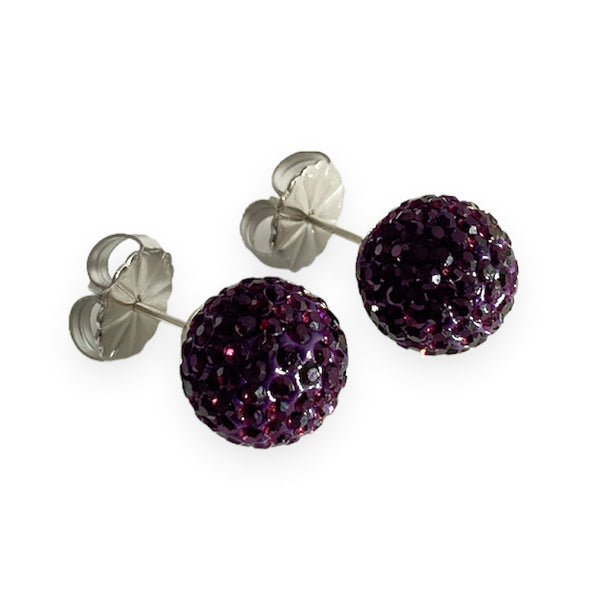 Plum February Shimmer Studs Studs