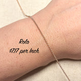 Permanent Jewelry Chain Options - Rose Gold