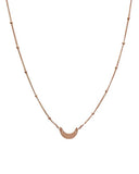 Moon Choker Necklace Rose Gold