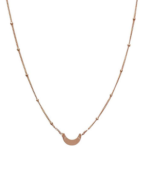 Moon Choker Necklace Rose Gold