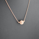 Short Shimmer Necklace - Rose Gold