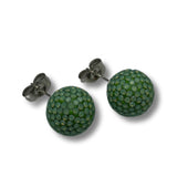 Sage Shimmer Studs