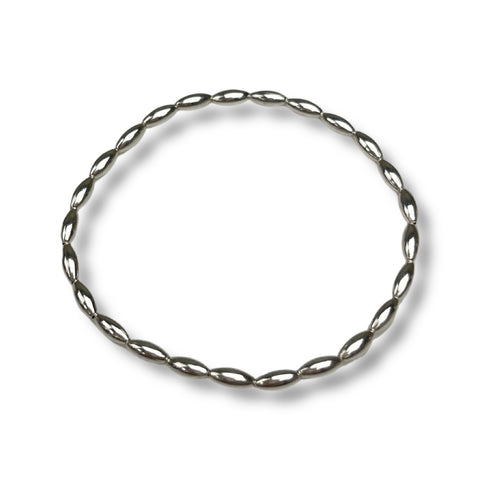 Silver Oval Bracelet