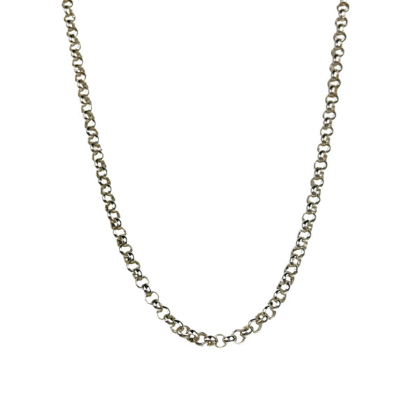 Rolo Necklace Silver 50 % Off