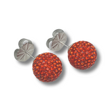 Tangerine Shimmer Studs