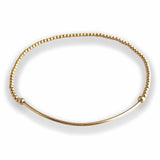 2mm Soothing Tube Bracelet Gold