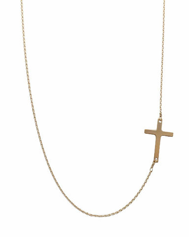 Cross Necklace - Gold