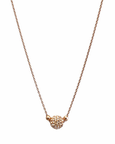 Short Shimmer Necklace - Rose Gold
