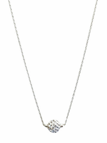 Short Shimmer Necklace - Silver